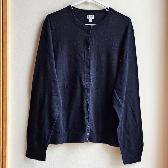 J. Crew Sweaters - J. Crew Plus Size Black Button Down Cardigan Size 3X